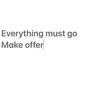 Everything in closet must must sell..